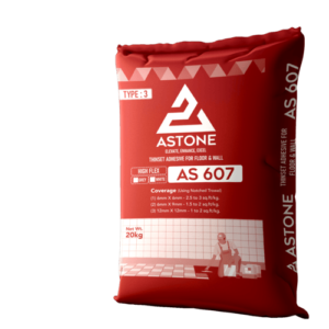 THINSET ADHESIVE FOR FLOOR & WALL AS 607 HIGH FLEX